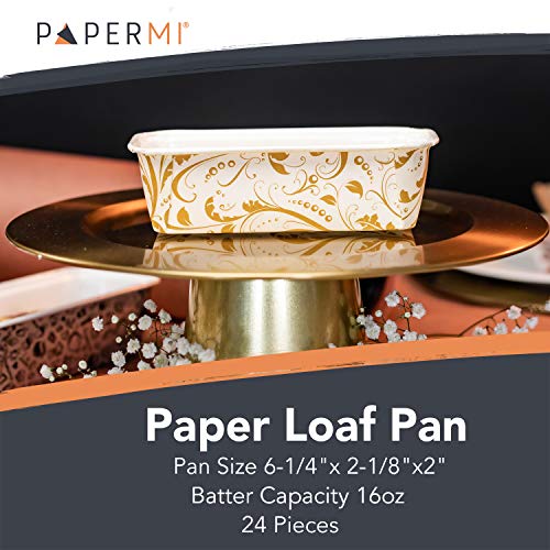 Paper Loaf Cake Pan 25pc (6x 2.5x2)